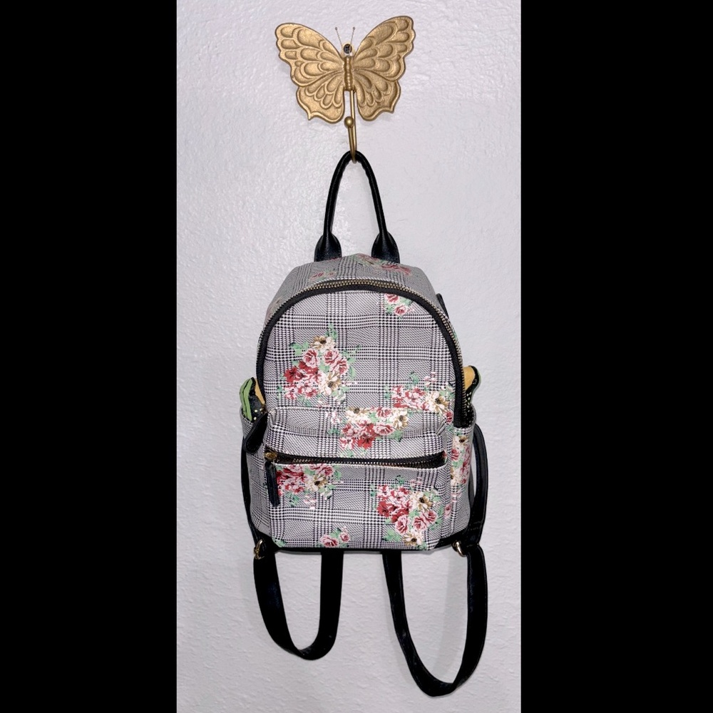Mini Plaid & Floral LD Backpack